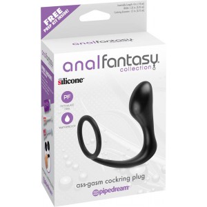 Plug et cockring Ass Gasm en silicone 10cm