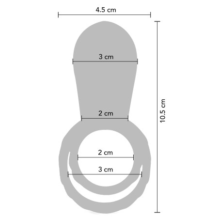 Cockring vibrant ANNEL STIM 30mm