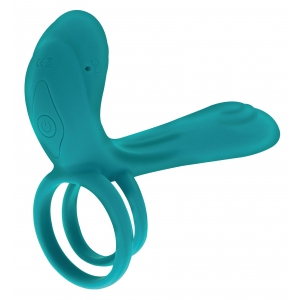 Cockring avec étui vibrant VIBRATOR GREEN 10 x 2.8cm
