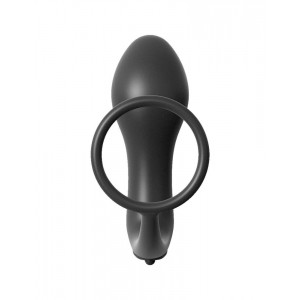 Ass Gasm vibrant plug anal fantasy en silicone 8.9cm noir