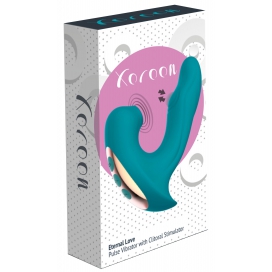 Stimulateur de clitoris et point G ETERNAL 15cm Turquoise 2