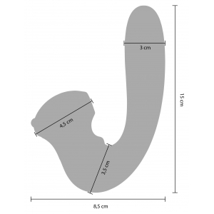 Stimulateur de clitoris et point G CELESTIAL 15cm Violet