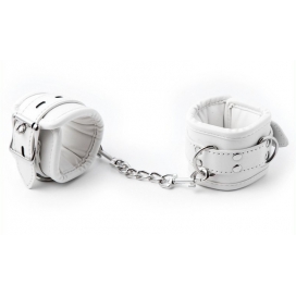 Menottes de chevilles CUFF BOMB Blanches  2