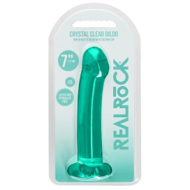 Gode RODY CRYSTAL RealRock 16 x 4cm Vert 2