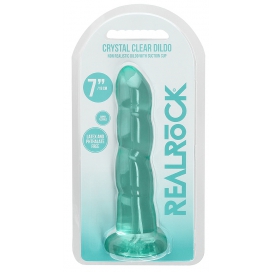 Gode TWIST CRYSTAL RealRock 16 x 4cm Vert 2