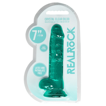 Gode CRYSTAL CLEAR Vert 14 x 3.5cm