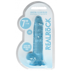 Gode CRYSTAL CLEAR Bleu 14 x 3.5cm