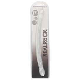 Double Gode CRYSTAL RealRock 42 x 3.5cm Transparent 2
