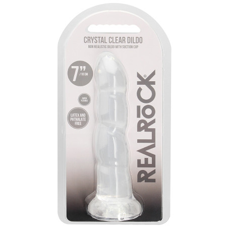 Gode TWIST CRYSTAL RealRock 16 x 4cm Transparent