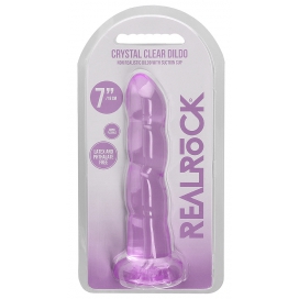 Gode TWIST CRYSTAL RealRock 16 x 4cm Violet 2