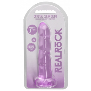Gode TWIST CRYSTAL RealRock 16 x 4cm Violet