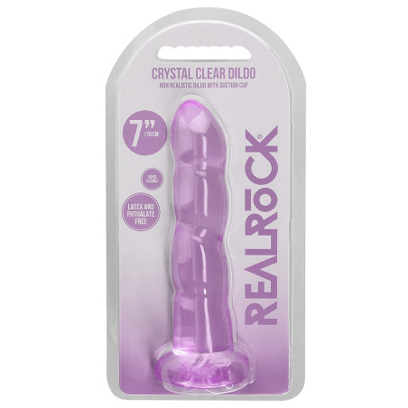 Gode TWIST CRYSTAL RealRock 16 x 4cm Violet