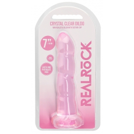 Gode TWIST CRYSTAL RealRock 16 x 4cm Rose 2
