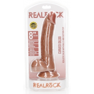 Gode réaliste CURVED RealRock 17 x 4.3cm Latino