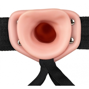Gode ceinture vibrant HOLLOW VIBE RealRock 20 x 4.5cm