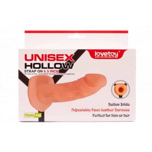 Gode ceinture rigide de 16cm en couleur chair
