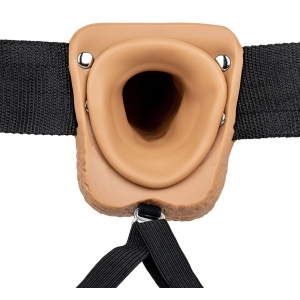 Gode ceinture creux HOLLOW STRAP ON RealRock 23 x 4.5cm Latino