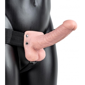 Gode ceinture creux HOLLOW STRAP ON RealRock 18 x 4.5cm