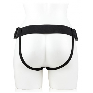 Gode ceinture creux HOLLOW STRAP ON RealRock 18 x 4.5cm Noir