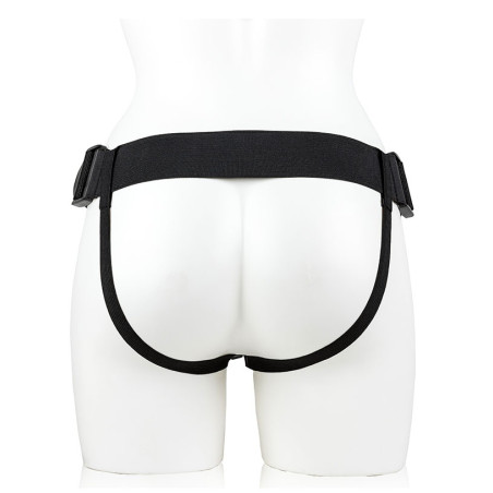 Gode ceinture creux HOLLOW STRAP ON RealRock 18 x 4.5cm Noir