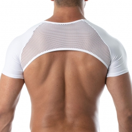 Crop Harnais CIRCUIT MESH Blanc 2