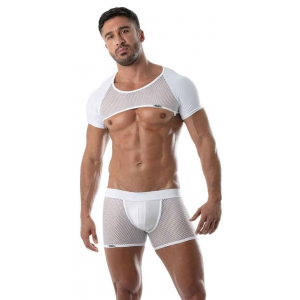 Crop Harnais CIRCUIT MESH Blanc