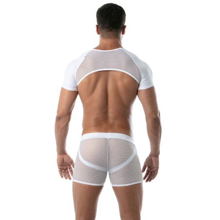 Crop Harnais CIRCUIT MESH Blanc