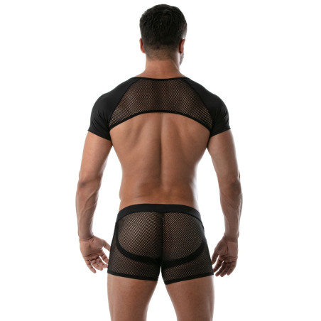 Crop Harnais CIRCUIT MESH Noir