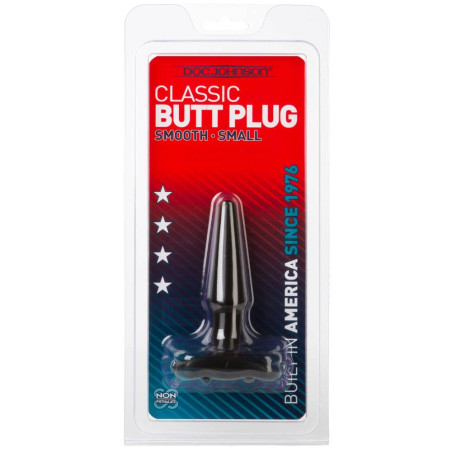 Butt Plug Anal homme Smooth de 9cm en couleur noire