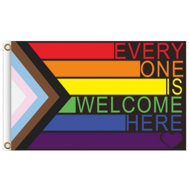 Drapeau LGBT+ WELCOME 60 x 90cm
