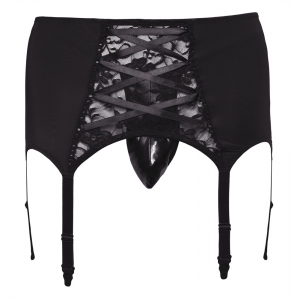 Porte-Jarretelles Homme BELT LACE Noir