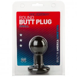 Plug anal homme Round de 8cm couleur noir 2
