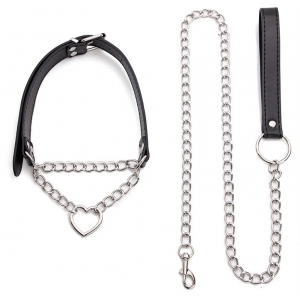 Collier-Laisse HEART CHAIN 80cm