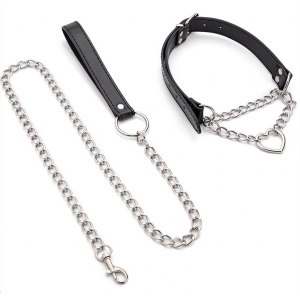 Collier-Laisse HEART CHAIN 80cm