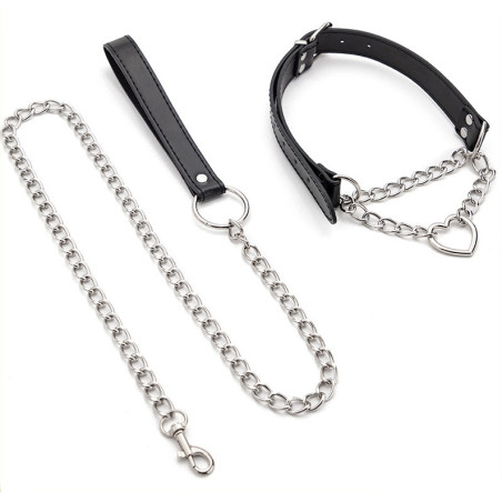 Collier-Laisse HEART CHAIN 80cm