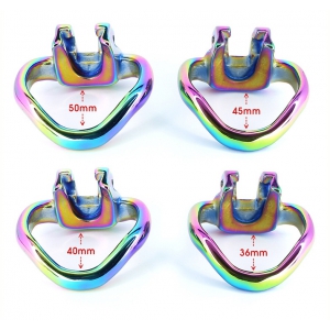 Cage de chasteté RAINBOW de 5.5 x 3.3 cm - En métal