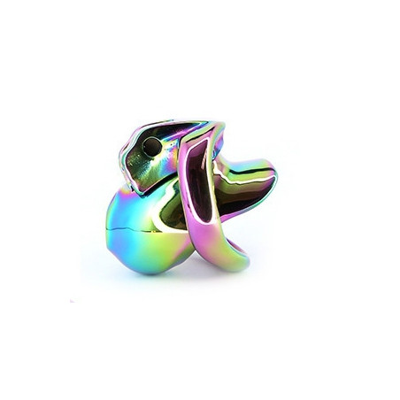 Cage de chasteté RAINBOW de 5.5 x 3.3 cm - En métal