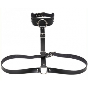 Collier Sm + Ceinture BELT STRICT Noir