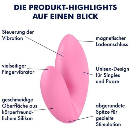 Vibromasseur LOVE RIOT Satisfyer 6cm Rose