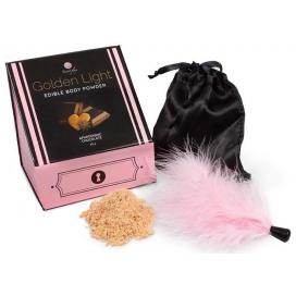 Poudre corporelle comestible GOLDEN LIGHT Chocolat aphrodisiaque 40g