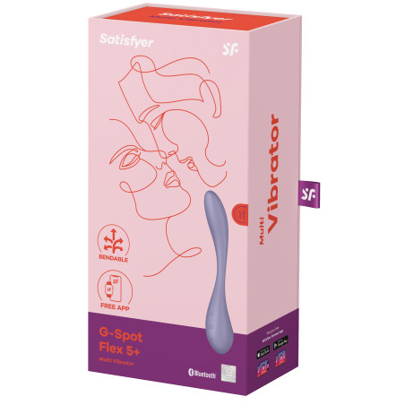 Vibro connecté G-SPOT FLEX 5+ Satisfyer Mauve
