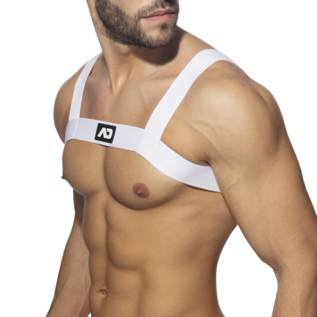 Harnais Élastique AD FETISH Basic Blanc