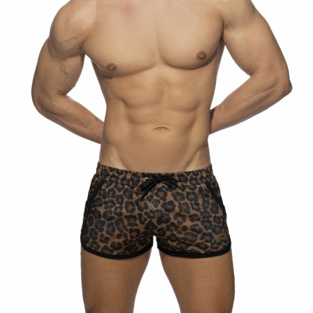 Short LEOPARD MESH Addicted