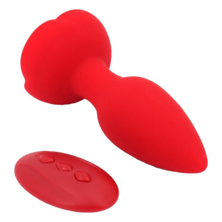 Plug Bijou Vibrant ROSE 10 x 4cm
