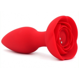 Plug Bijou Vibrant ROSE 10 x 4cm 2