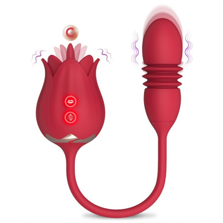Stimulateur de clitoris et Point G ROSE EGG 9 x 3cm
