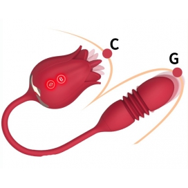 Stimulateur de clitoris et Point G ROSE EGG 9 x 3cm 2