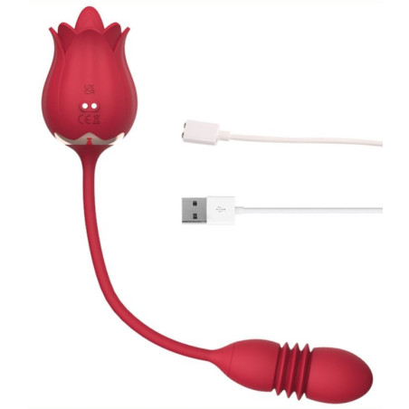 Stimulateur de clitoris et Point G ROSE EGG 9 x 3cm