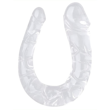 Double Gode Transparent U JELLY S 13.5 x 3cm