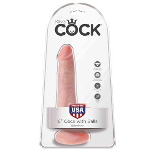 Gode réaliste King Cock 13 cm en couleur chair